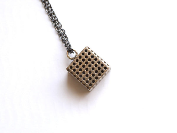 3d printed cube pendant