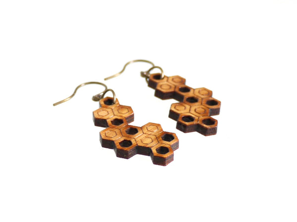 Wooden 2025 bamboo earrings