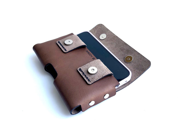 brown veg tan holster case