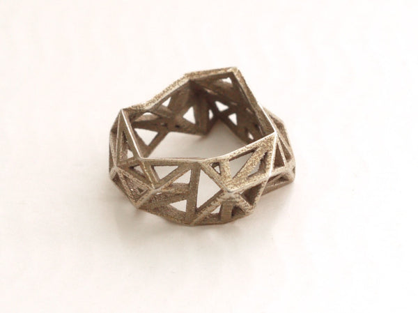 stainless steel ring 3d printed