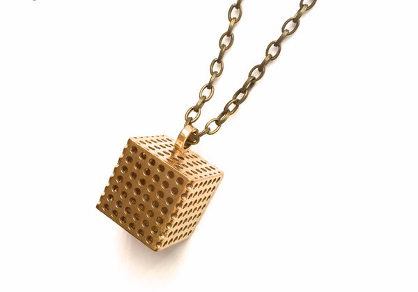 brass pendant 3d printed