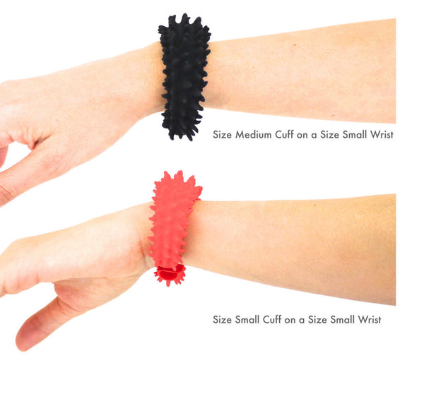 3D printed Urchin Cuff Bracelet in Black