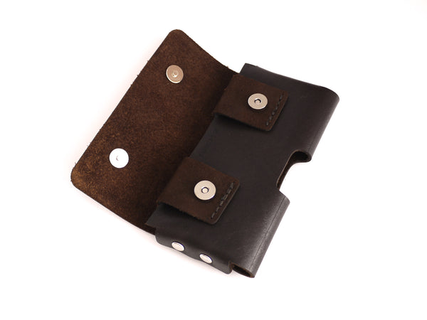 iPhone belt holster with magnetic snaps